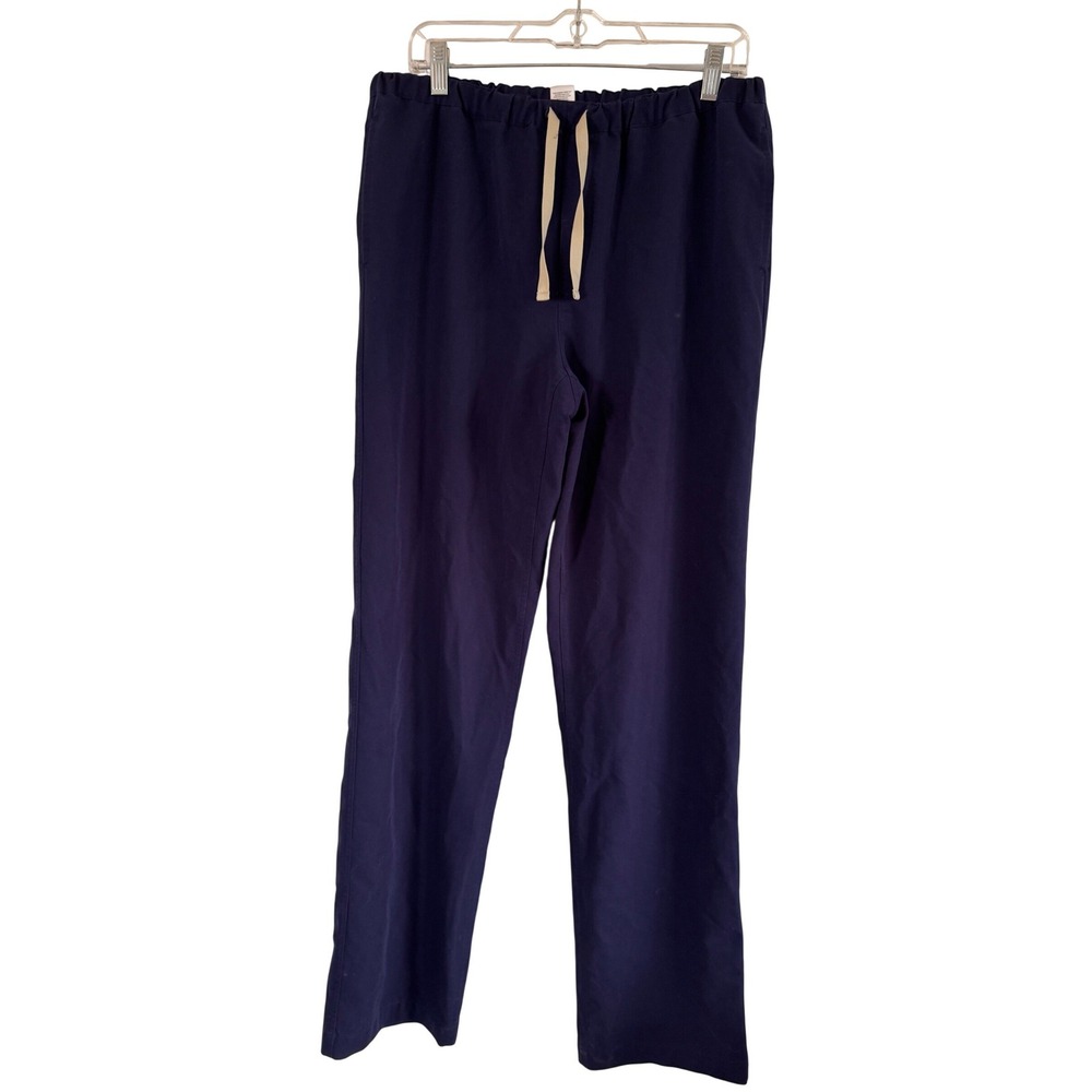 FIGS Scrub Pants M Tall Navy Blue Polyester Blend Straight‎ FM4500T